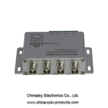 4 canais passivos UTP CCTV Transceptor VB204